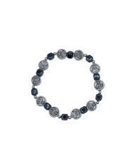 PUL DEZENA ELAST HEMATITE CUBO 6MM