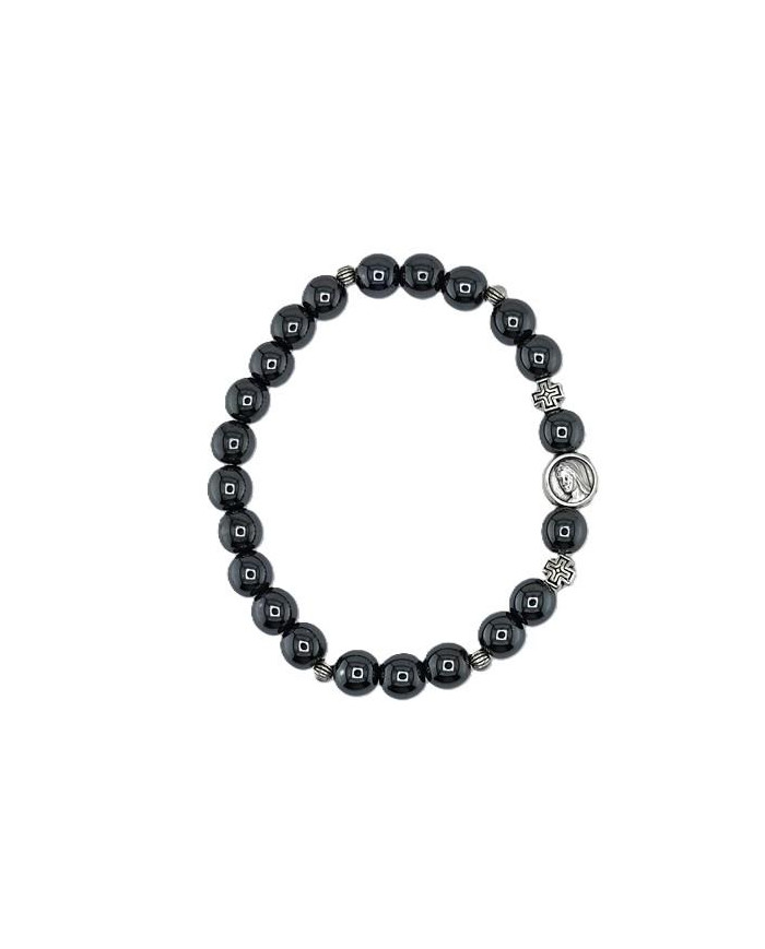 PUL DEZENA ELAST HEMATITE REDONDA 8MM