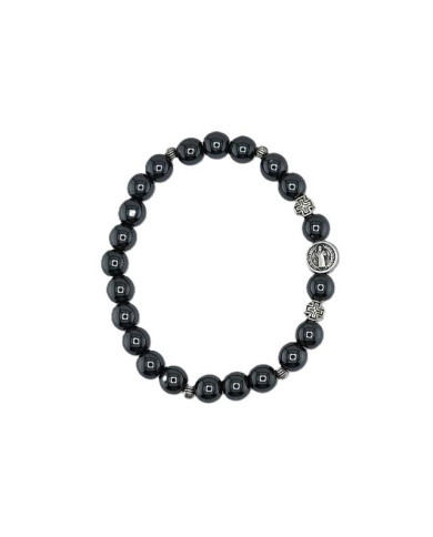 PUL DEZENA ELAST HEMATITE REDONDA 8MM SB