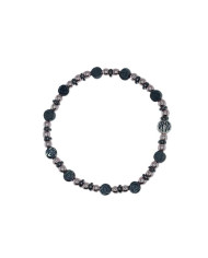 PUL DEZENA ELAST HEMATITE ROSA 6MM LS