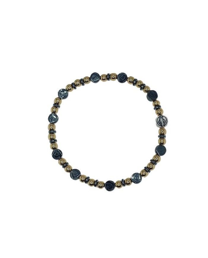 PUL DEZENA ELAST HEMATITE ROSA 6MM ML