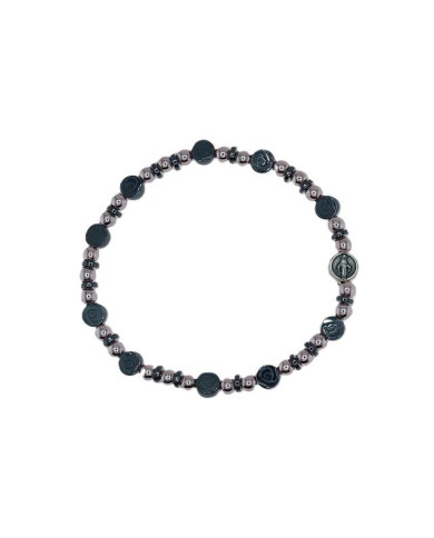 PUL DEZENA ELAST HEMATITE ROSA 6MM ML