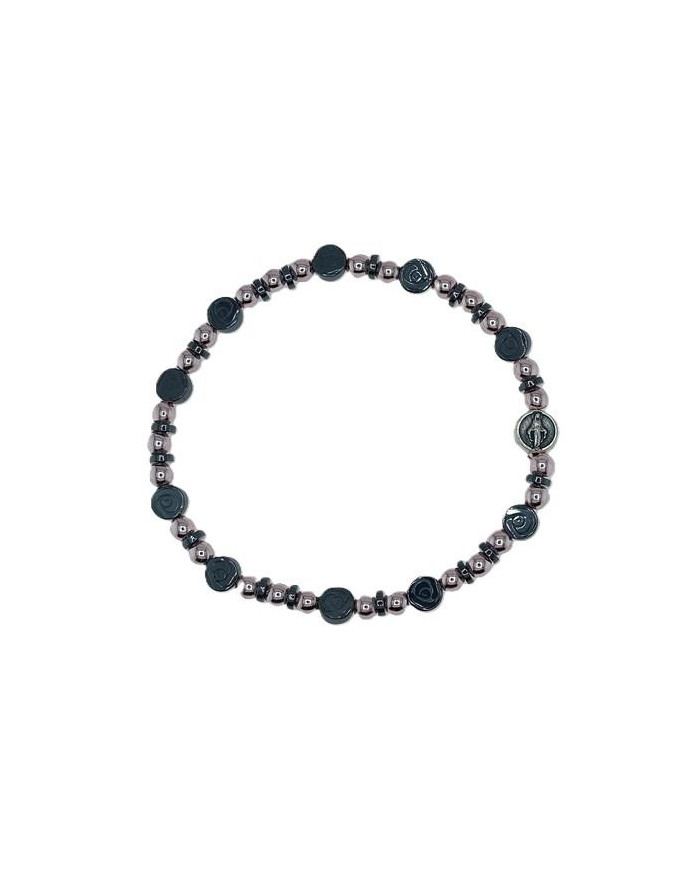 PUL DEZENA ELAST HEMATITE ROSA 6MM ML