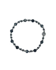 PUL DEZENA ELAST HEMATITE ROSA 6MM SB