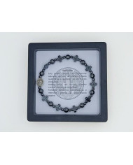 PUL DEZENA ELAST HEMATITE CRUZ 8MM SB