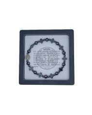 PUL DEZENA ELAST HEMATITE CRUZ 8MM SB