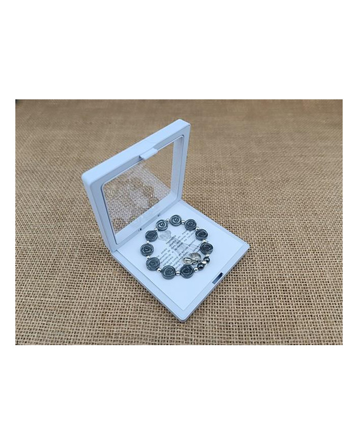 PUL DEZENA ELAST HEMATITE ROSA 12MM