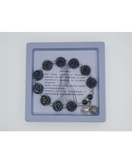 PUL DEZENA ELAST HEMATITE ROSA 12MM