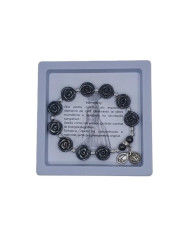 PUL DEZENA ELAST HEMATITE ROSA 12MM