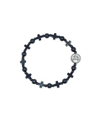 PUL DEZENA ELAST HEMATITE CRUZ 8M C/CHAPA P/RES