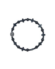 PUL DEZENA ELAST HEMATITE CRUZ 8MM SB
