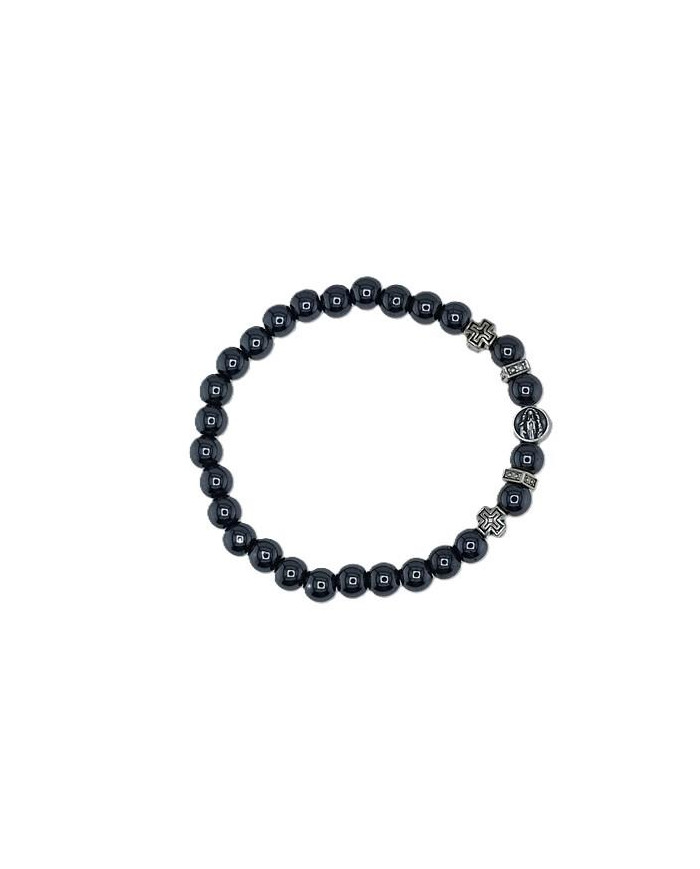 PUL ELAST HEMATITE REDONDA 6MM E CT ZAMAC