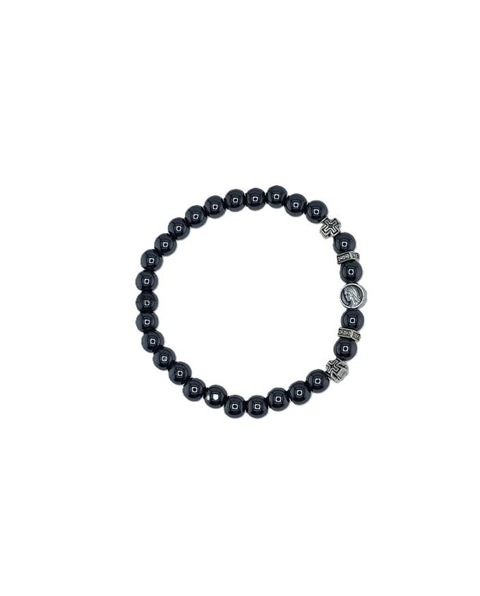 PUL ELAST HEMATITE REDONDA 6MM E CT ZAMAC