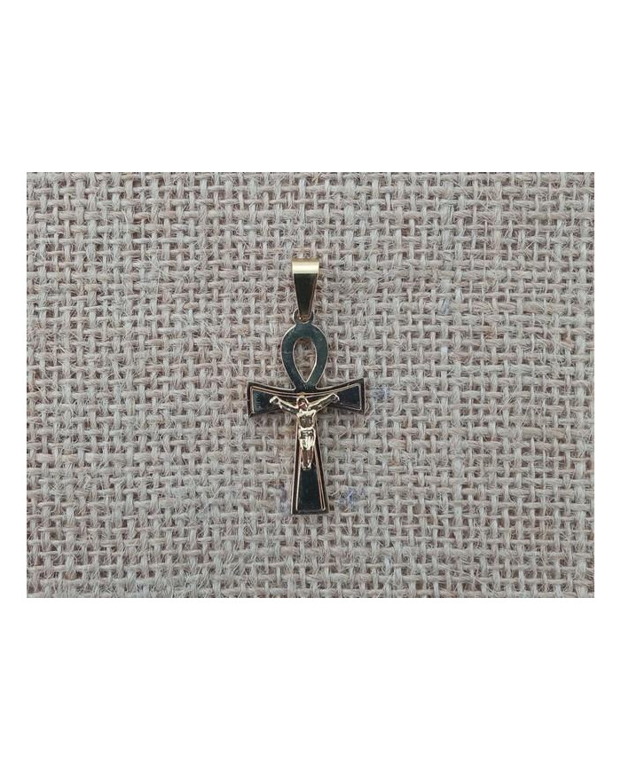 CRUZ ACO 38MM ORTODOXA CRISTO