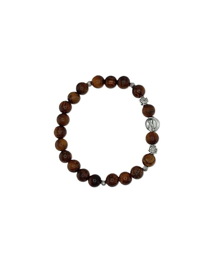 PUL DEZENA ELAST MADEIRA  PAU SANTO 8MM