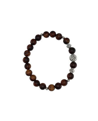 PUL DEZENA ELAST MADEIRA  PAU SANTO 8MM