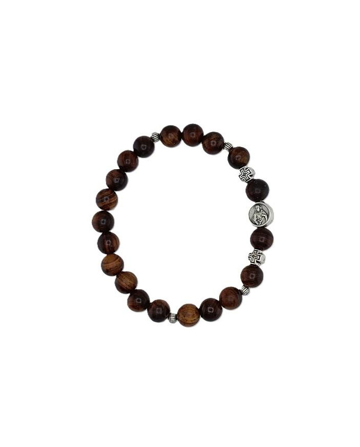 PUL DEZENA ELAST MADEIRA  PAU SANTO 8MM