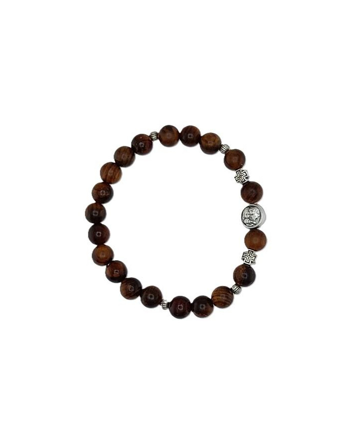 PUL DEZENA ELAST MADEIRA  PAU SANTO 8MM