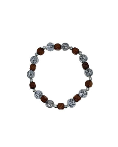 PUL DEZENA ELAST MADEIRA QUAD. 6MM NS