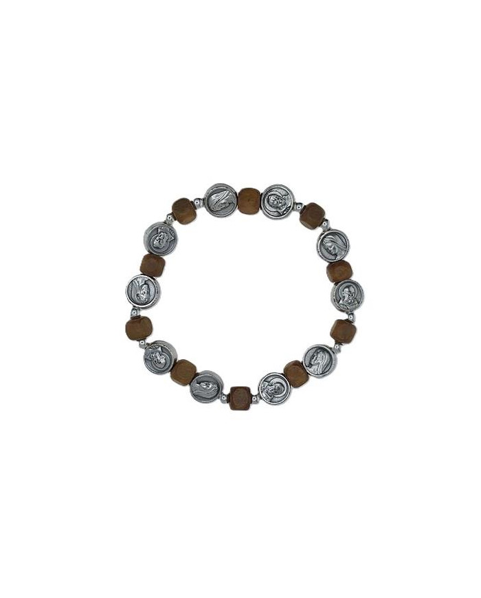 PUL DEZENA ELAST MADEIRA QUAD. 6MM MEDJUGORJE/PIO