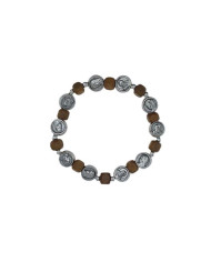 PUL DEZENA ELAST MADEIRA QUAD. 6MM MEDJUGORJE/PIO