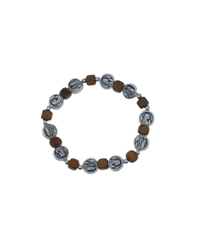 PUL DEZENA ELAST MADEIRA QUAD 6MM LS