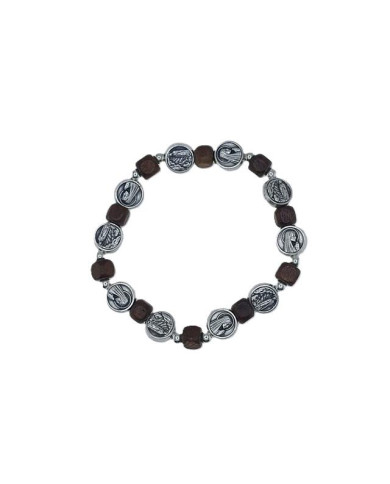 PUL DEZENA ELAST MADEIRA QUAD 6MM LS