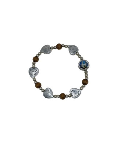 PUL ELAST MADEIRA 7MM CORACAO