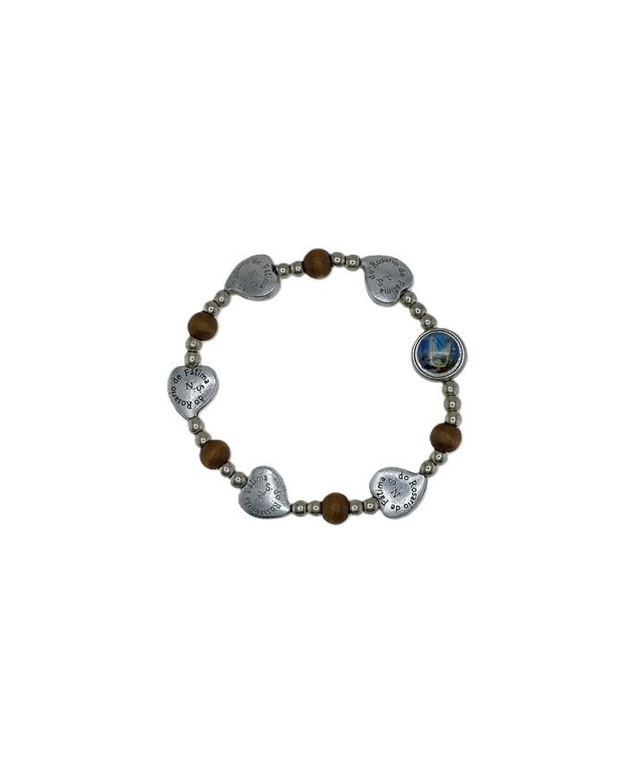 PUL ELAST MADEIRA 7MM CORACAO