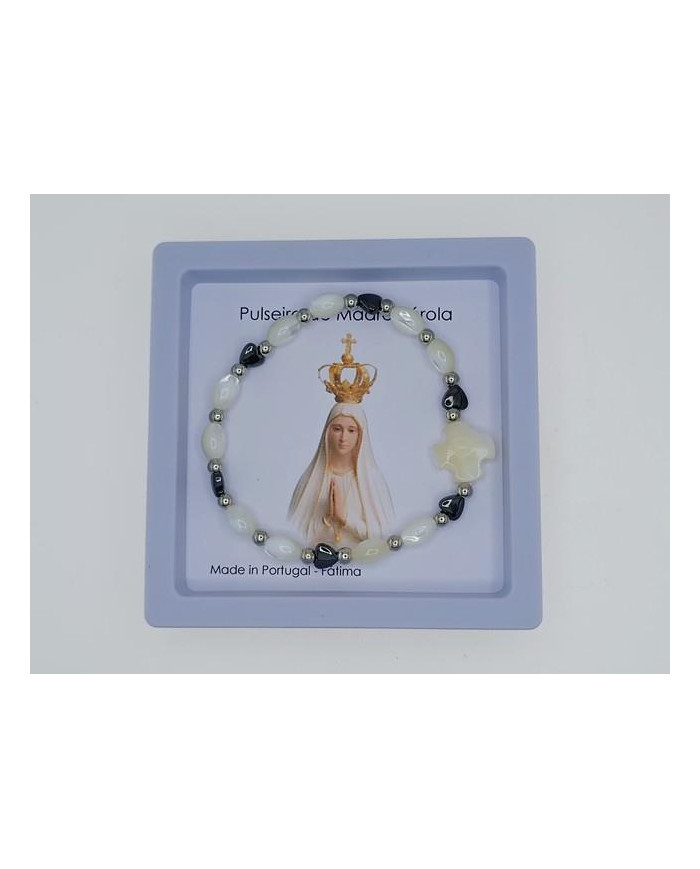 PUL DEZENA ELAST MADRE PEROLA 6MM CRUZ PX