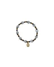 PUL DEZENA ELAST MADRE PEROLA CORACAO 8MM