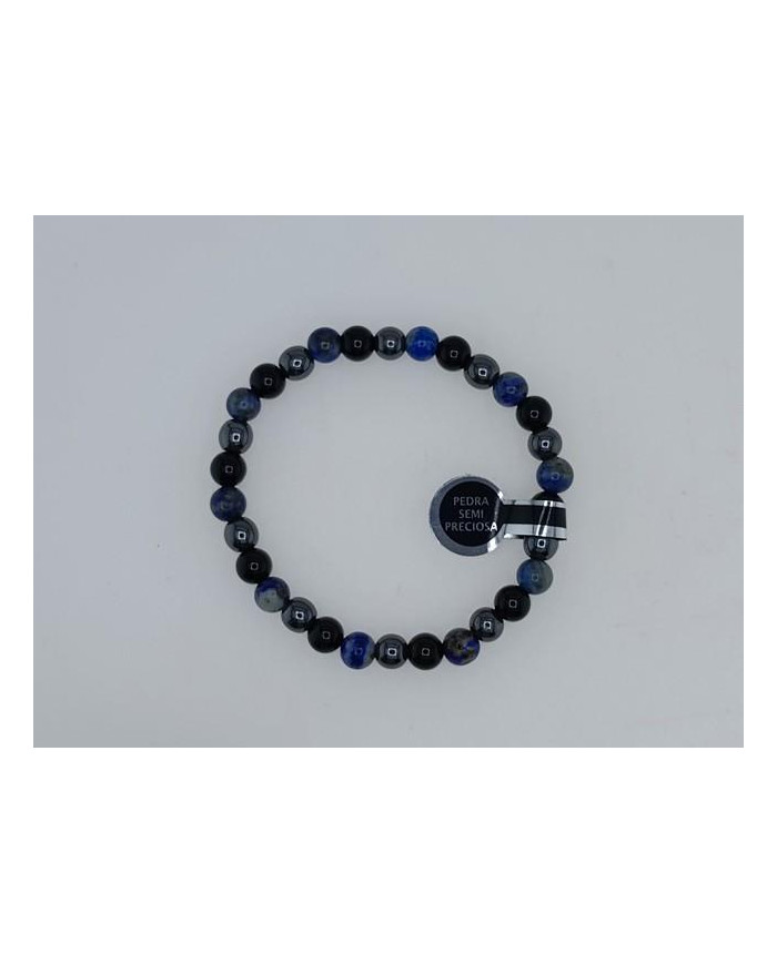 PUL ELAST PEDRA 6MM TRIPLA ADULTO ONIX+H+LL