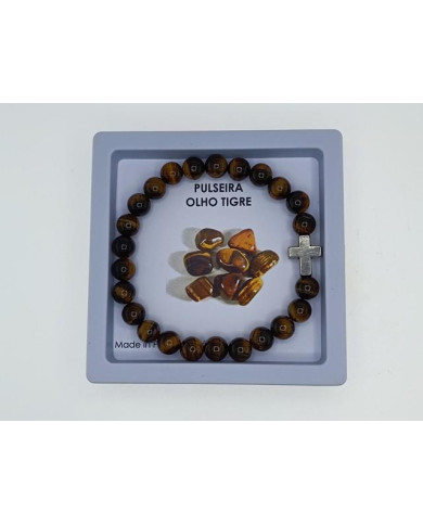PUL ELAST PEDRA OLHO DE TIGRE C/ CR