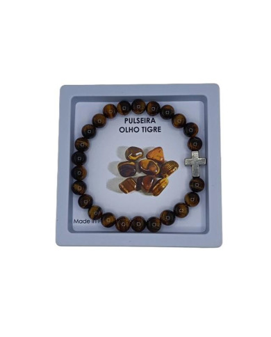 PUL ELAST PEDRA OLHO DE TIGRE C/ CR