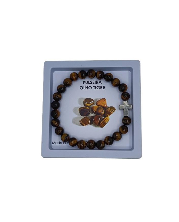 PUL ELAST PEDRA OLHO DE TIGRE C/ CR