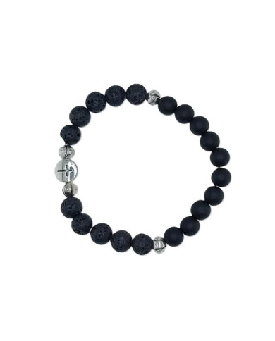 PUL DEZENA ELASTICA PEDRA 8MM RV+VIDRO 8MM CR