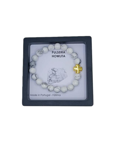 PUL ELAST PEDRA 8MM HOWLITA BRANCA CR CELTA