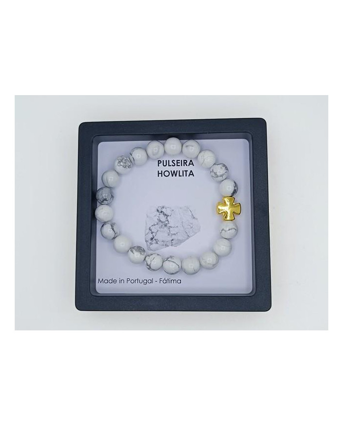 PUL ELAST PEDRA 8MM HOWLITA BRANCA CR CELTA