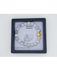 PUL ELAST PEDRA 8MM HOWLITA BRANCA CR CELTA