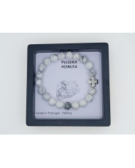 PUL ELAST PEDRA 8MM HOWLITA BRANCA CR CELTA