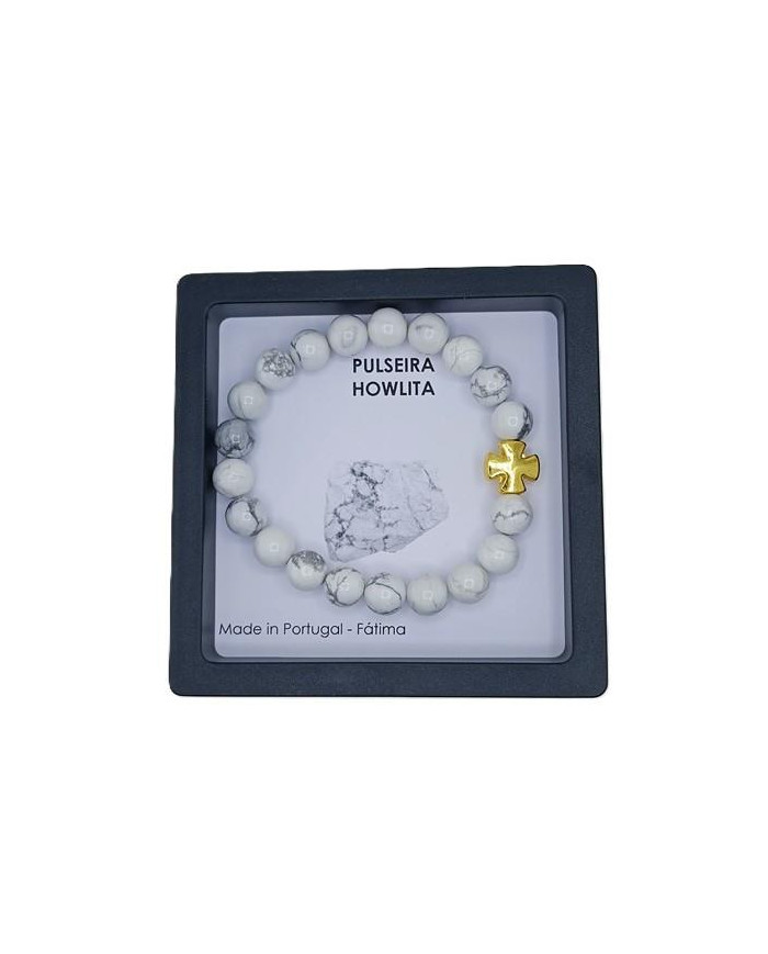 PUL ELAST PEDRA 8MM HOWLITA BRANCA CR CELTA