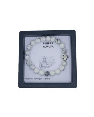 PUL ELAST PEDRA 8MM HOWLITA BRANCA CR CELTA