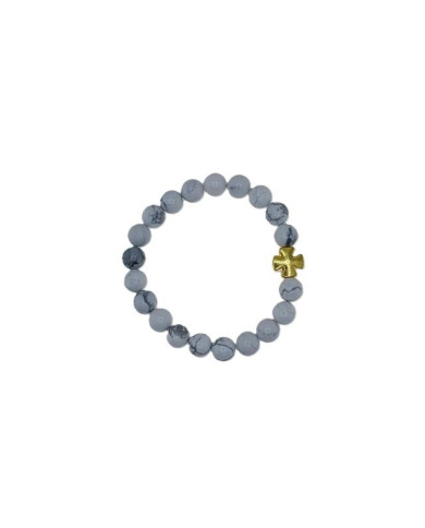 PUL ELAST PEDRA 8MM HOWLITA BRANCA CR CELTA