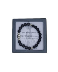 PUL DEZENA ELASTICA PEDRA 8MM RV+VIDRO 8MM CR