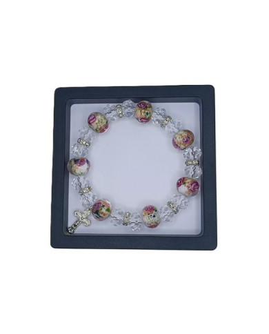 PUL ELAST VIDRO MURANO 12MM C/ CRISTAL