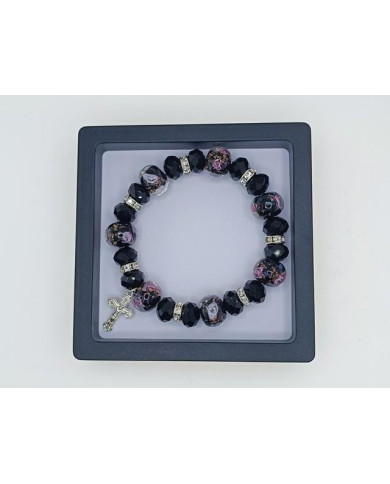 PUL ELAST VIDRO MURANO 12MM C/ CRISTAL