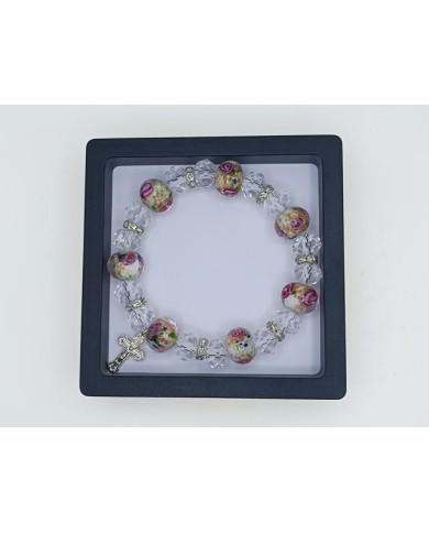 PUL ELAST VIDRO MURANO 12MM C/ CRISTAL