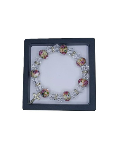 PUL ELAST VIDRO MURANO 12MM C/ CRISTAL