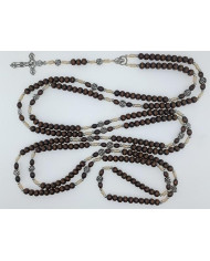 ROSARIO MADEIRA 8MM + ROSA