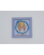 ELASTIC BRACELET GLASS CRACKLE 4MM ANGEL